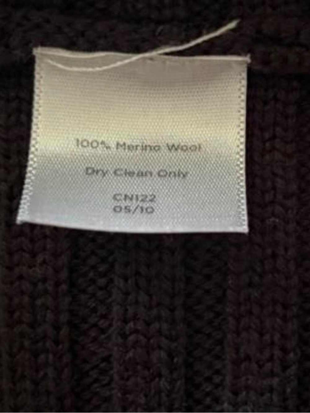 Talbots Black Ribbed Open-Front Cardigan - XXL - Picture 8 of 8